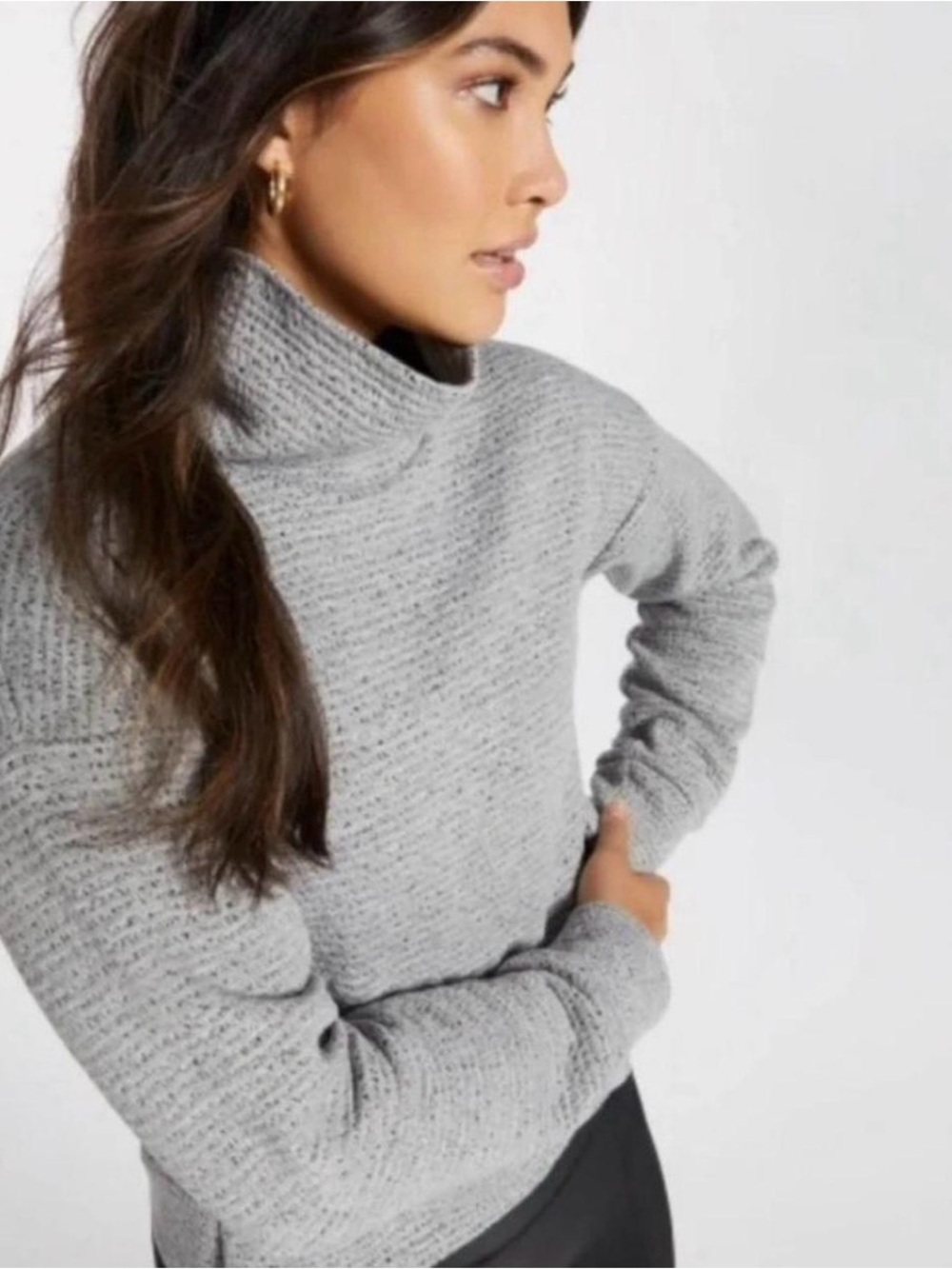 CALIA by Carrie Underwood Heather Gray Turtleneck Sweater